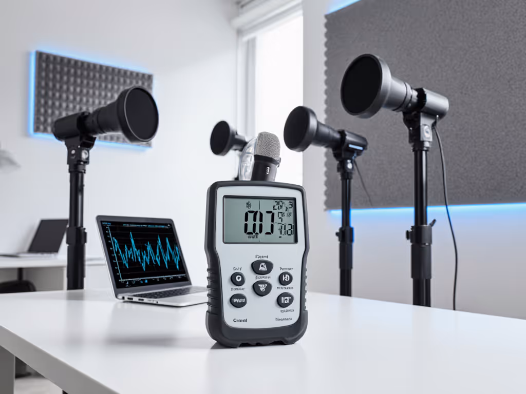 standing_desk_noise_measurement_setup_with_decibel_meter