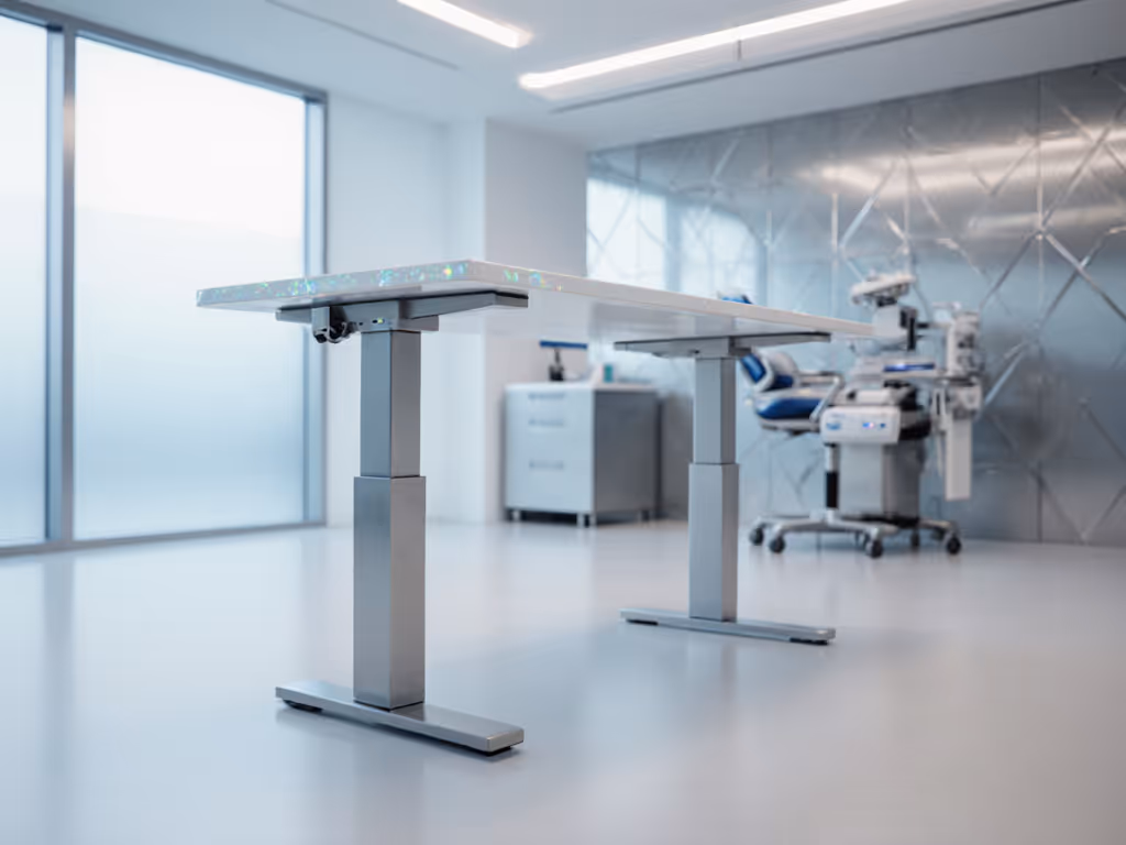 Antimicrobial Medical Standing Desk: Clean & Stable