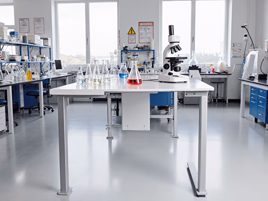 Stable Chem-Resistant Standing Desks for Labs